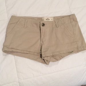 Low- Waisted Tan Shorts